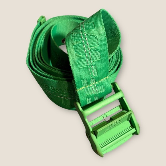 off white belt green